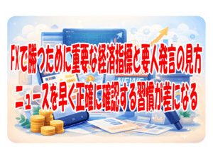 FXで勝つために重要な経済指標と要人発言の見方 ニュースを早く正確に確認する習慣が差になる